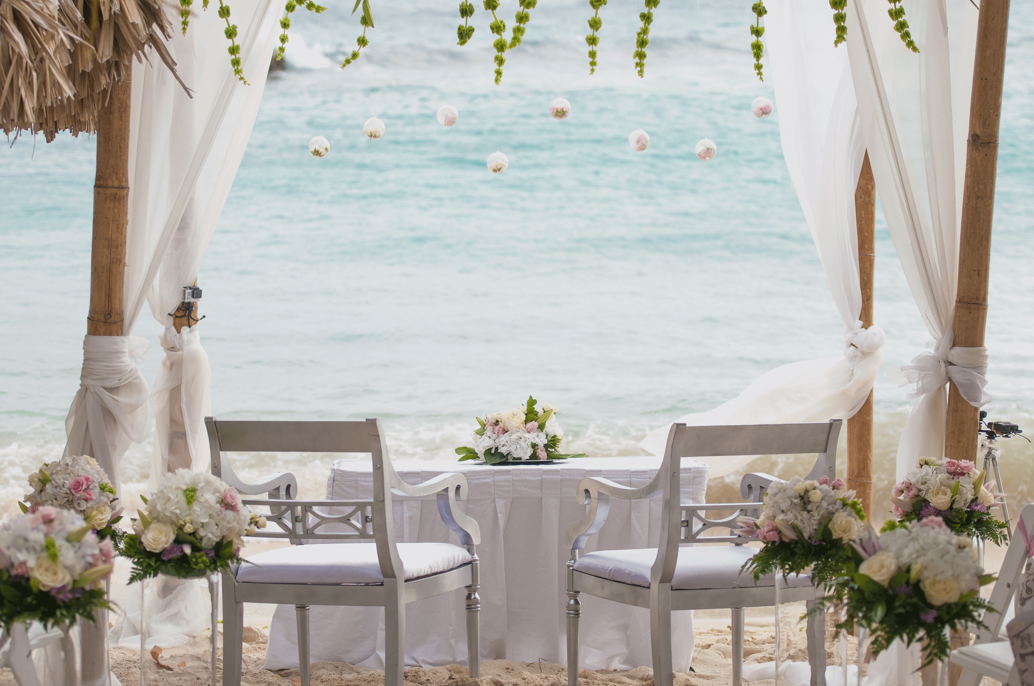 Destination wedding setup at Avila Beach Hotel Curacao